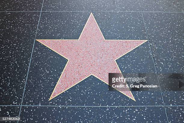 walk of fame star - hollywood - walk of fame stock pictures, royalty-free photos & images