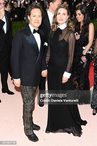 David Lauren and Lauren Bush attend the "Manus x Machina: Fashion In An Age Of Technology" Costume Institute Gala at Metropolitan Museum of Art on...