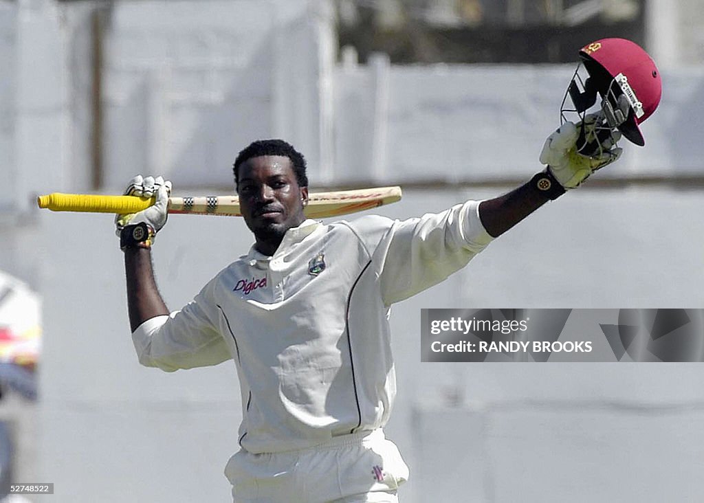 West Indies opening batsman Chris Gayle