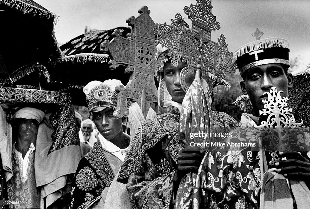 Ethiopia - Lalibela - Celebration of Timkat the Ethiopian Orthodox celebration of Epihany