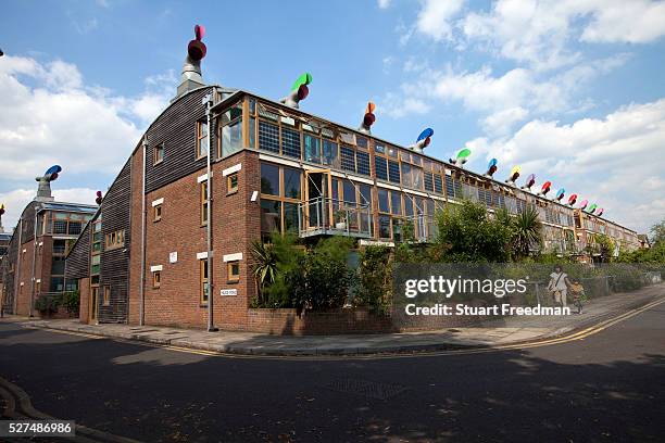 Beddington Zero Energy Development is an environmentally friendly housing development in Hackbridge, London, UK. Designed by the architect Bill...