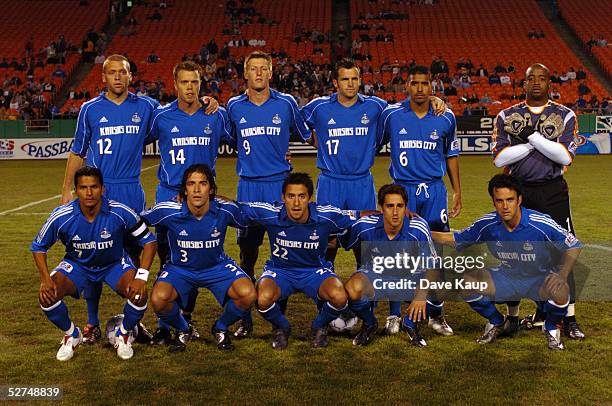 Jimmy Conrad, Jack Jewsbury, Sasha Victorine, Chris Klein, Jose Burciaga Jr. #6, goalie Bo Oshoniyi, Diego Gutierrez, Nick Garcia, Davy Arnaud, Josh...