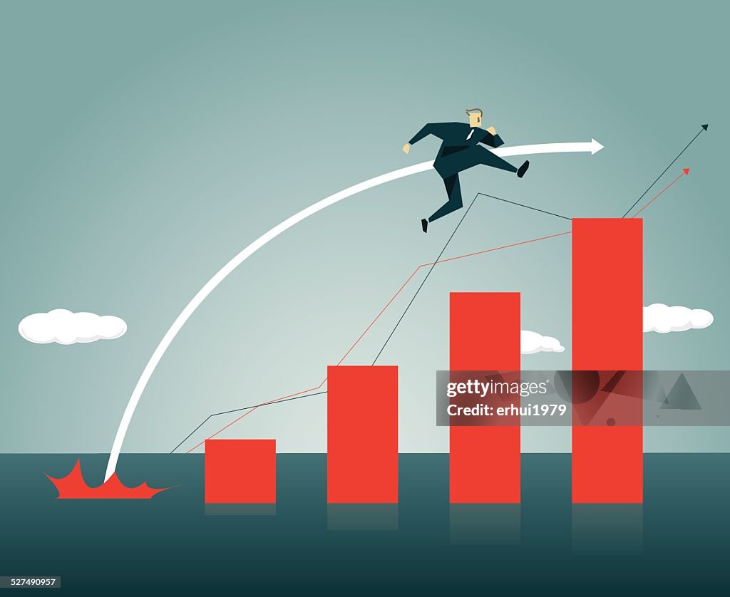 High Jump Graph Winning Bar Graph Stock Market High Jump High Jumping High-Res Vector ...