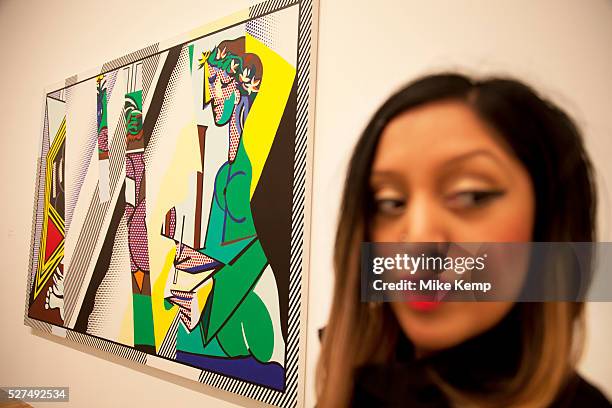 London, UK. Monday 18th February 2013. Lichtenstein: A Retrospective at Tate Modern brings together 125 of artist Roy Lichtenstein's most definitive...