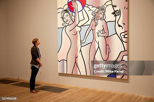 London, UK. Monday 18th February 2013. Lichtenstein: A Retrospective at Tate Modern brings together 125 of artist Roy Lichtenstein's most definitive...