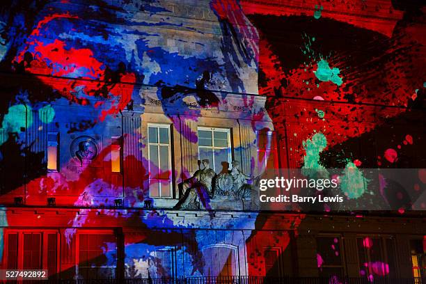 An animated projection onto the walls of 195 Piccadily created by NOVAK studio explored different gendres of cinema and telivision on a freezing...