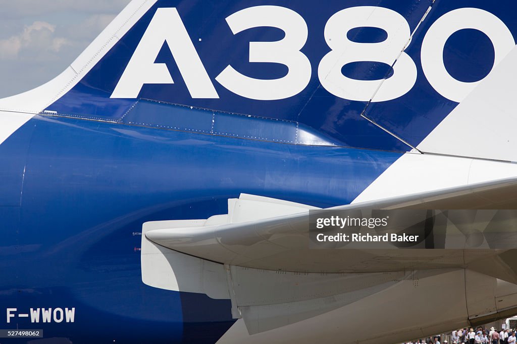 A380 Rear Airbus A380 Tail