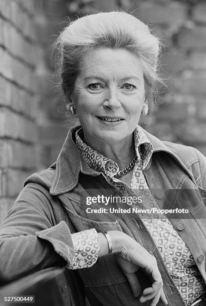 Scottish actress Deborah Kerr who appears in the West End run of the play Candida, pictured in London on 24th May 1977.