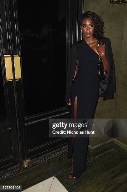 Model Melodie Monrose attends the Balmain and Olivier Rousteing after the Met Gala Celebration on May 02, 2016 in New York, New York.