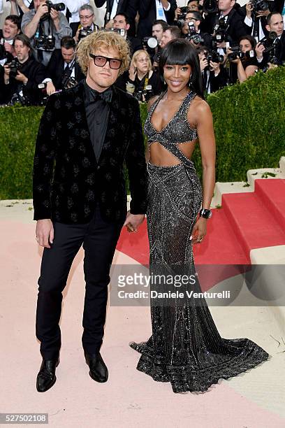 Peter Dundas and Naomi Campbell attend the "Manus x Machina: Fashion In An Age Of Technology" Costume Institute Gala at Metropolitan Museum of Art on...