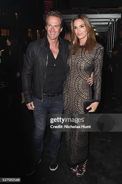 Rande Gerber and Cindy Crawford attend the Balmain and Olivier Rousteing after the Met Gala Celebration on May 02, 2016 in New York, New York.