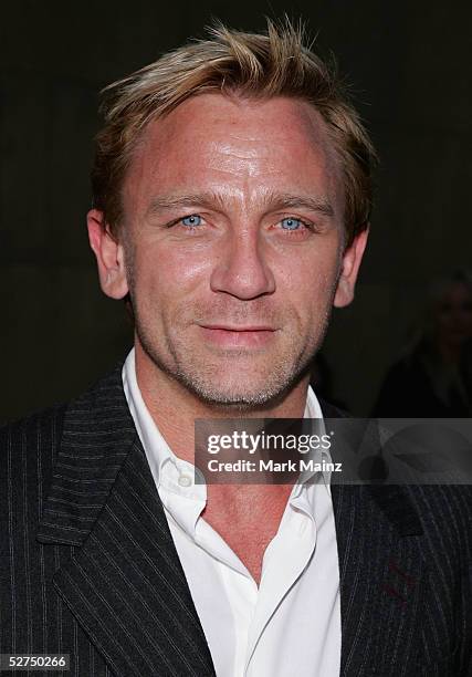 Actor Daniel Craig attends the "Premiere of Sony Classics Layer Cake" at the Egyptian Theatre on May 2, 2005 in Los Angeles, California.