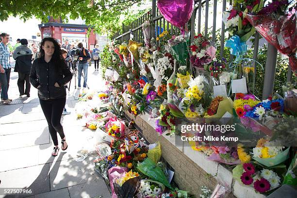 Lee Rigby Events Saturday 25th May 2013. Memorial to Drummer Lee Rigby in Woolwich ...