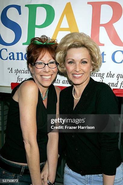 Actresses Mindy Sterling and Lorna Patterson arrive at the WeSPARKLE Variety Hour to benefit weSPARK Cancer Support Center held at The Henry Fonda...