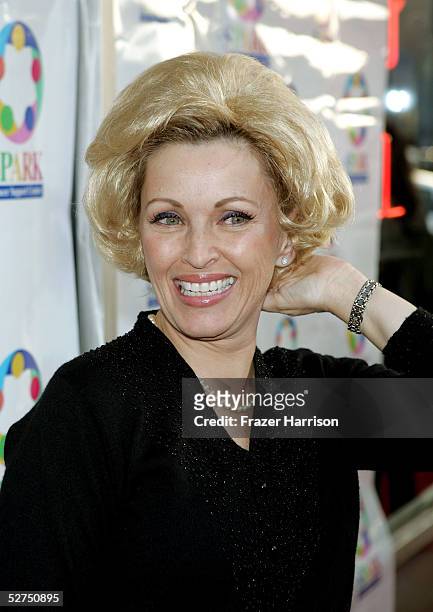 Actress Lorna Patterson arrives at the WeSPARKLE Variety Hour to benefit weSPARK Cancer Support Center held at The Henry Fonda Music Box Theatre on...