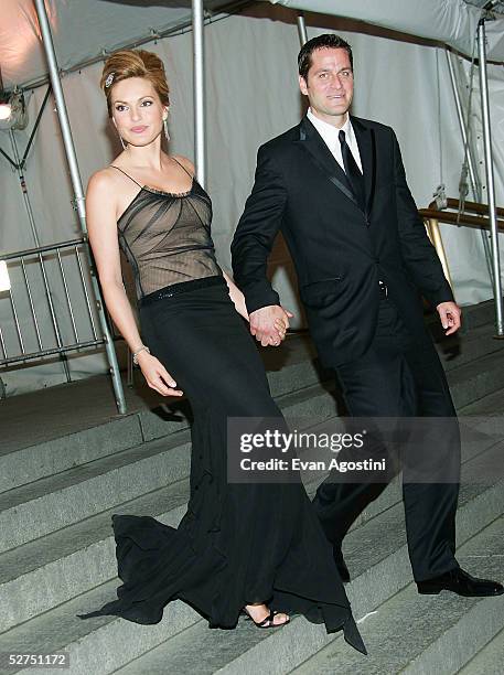 Actress Mariska Hargitay and husband Peter Hermann attend the MET Costume Institute Gala Celebrating Chanel at the Metropolitan Museum of Art May 2,...