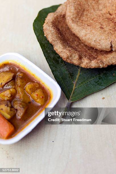 Dish of bedmi Alu at Ram Swarup Old Delhi, India