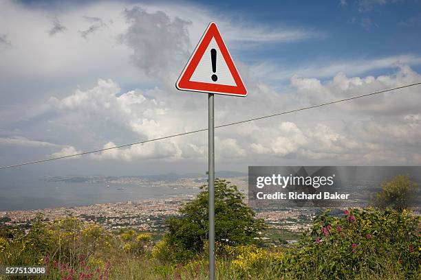 Volacnic Risk Sign 1,416 Volcano Warning Sign Stock Photos, High-Res Pictures, and Images ...