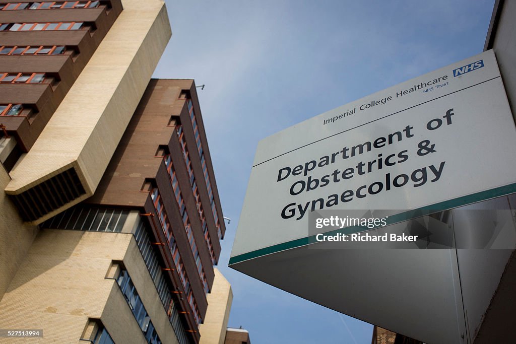 UK - London - St Mary's hospital sign