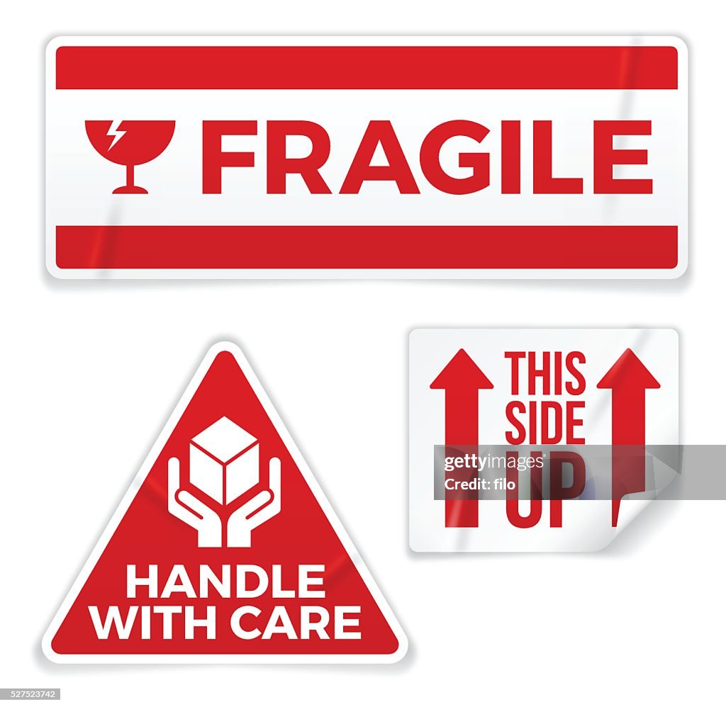 Shipping and Packages Stickers or Stamps