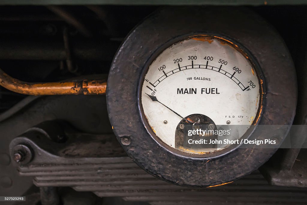 An old fuel gauge