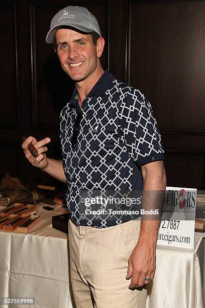 Singer Joey McIntyre attends the Backstage Creations Retreat At George Lopez's Celebrity Golf Classic at Lakeside Golf Club on May 2, 2016 in Pacific...