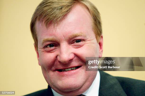 Liberal Democrats Leader Charles Kennedy holds a final general election press conference, May 4 2005, in London, England. Mr Kennedy confirmed the...