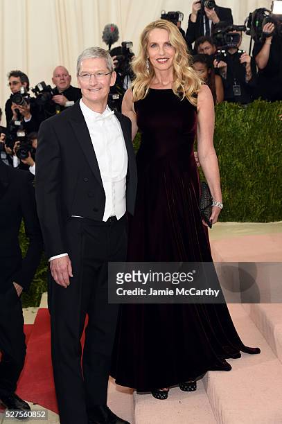 Apple CEO Tim Cook attends the "Manus x Machina: Fashion In An Age Of Technology" Costume Institute Gala at Metropolitan Museum of Art on May 2, 2016...