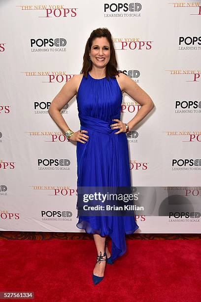 Singer Stephanie J. Block attends the New York Pops 33rd Birthday Gala - Dinner Dance at Mandarin Oriental New York on May 2, 2016 in New York City