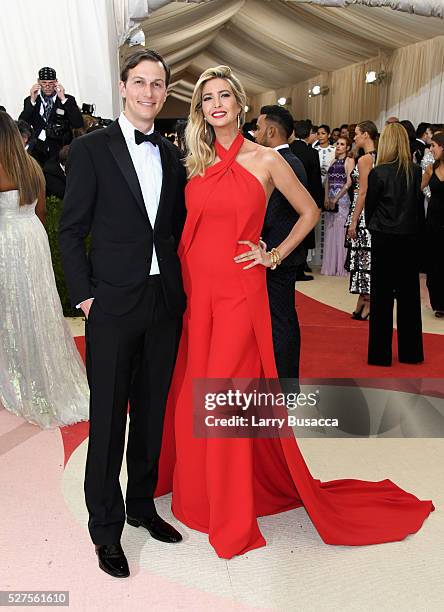 Jared Kushner and Ivanka Trump attend the "Manus x Machina: Fashion In An Age Of Technology" Costume Institute Gala at Metropolitan Museum of Art on...