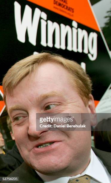Liberal Democrats Leader Charles Kennedy is seen on a walkabout tour on May 4 2005, in London, England. Mr Kennedy took to the streets in the...