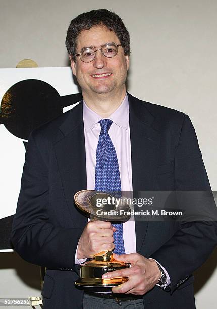 Executive Tom Rothman poses with trophy after being honored with the Life Career Award during the 31st Annual Saturn Awards at the Universal Hilton...