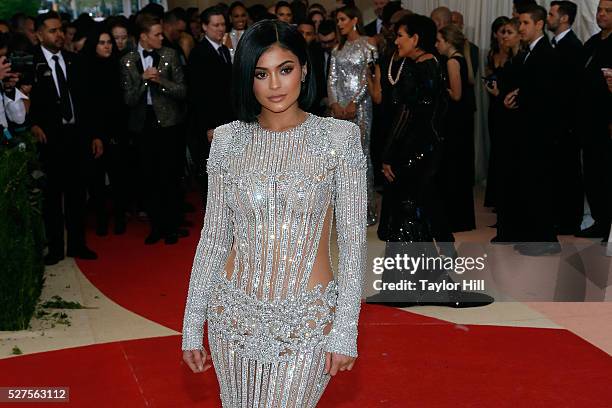 Kylie Jenner attends "Manus x Machina: Fashion in an Age of Technology", the 2016 Costume Institute Gala at the Metropolitan Museum of Art on May 02,...