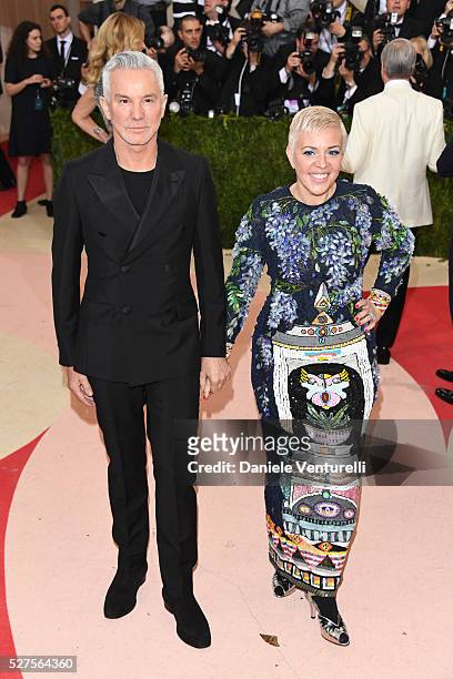Baz Luhrmann and Catherine Martin attend the 'Manus x Machina: Fashion In An Age Of Technology' Costume Institute Gala at the Metropolitan Museum on...