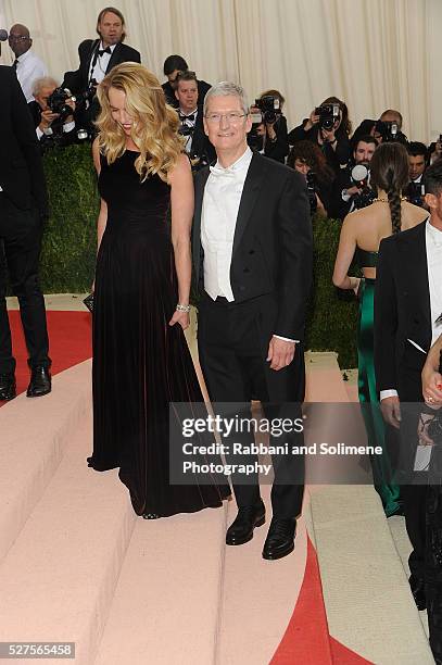 Tim Cook attends "Manus x Machina: Fashion In An Age Of Technology" Costume Institute Gala at