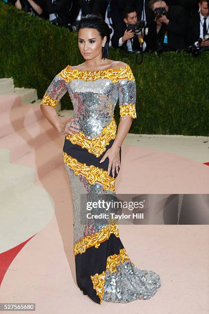 Demi Lovato attends "Manus x Machina: Fashion in an Age of Technology", the 2016 Costume Institute Gala at the Metropolitan Museum of Art on May 02,...