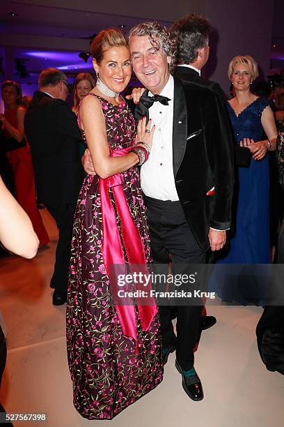 Sigrid Spiegelburg-Hoelker and Wolfgang Hoelker attend the Rosenball 2016 on April 30 in Berlin, Germany.