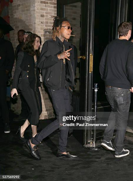 Rapper Wiz Khalifa attends the Balmain and Olivier Rousteing after the Met Gala Celebration at The Gilded Lily on May 2, 2016 in New York City.