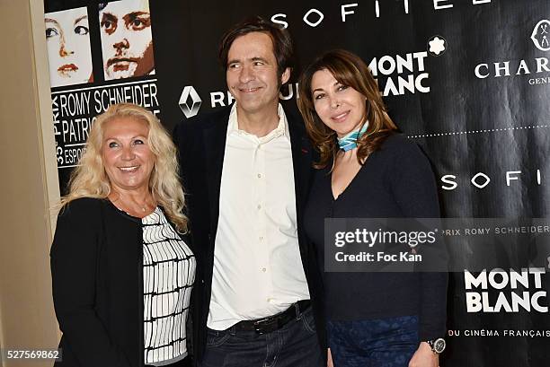 Martine Vidal, comedian Thierry Samitier and Eva Benhamou attend the Romy Schneider & Patrick Dewaere Award Ceremony at Hotel Scribe on May 2, 2016...