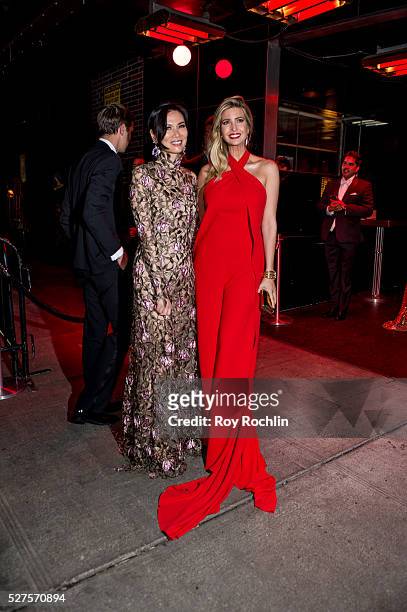 Wendi Deng Murdoch and Ivanka Trump attend the after Party at the Standard Hotel following "Manus x Machina: Fashion In An Age Of Technology" Costume...