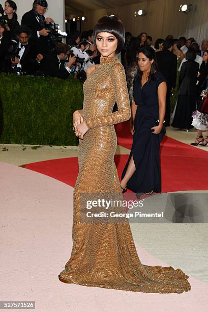 Zendaya attends the 'Manus x Machina: Fashion in an Age of Technology' Costume Institute Gala at the Metropolitan Museum of Art on May 2, 2016 in New...