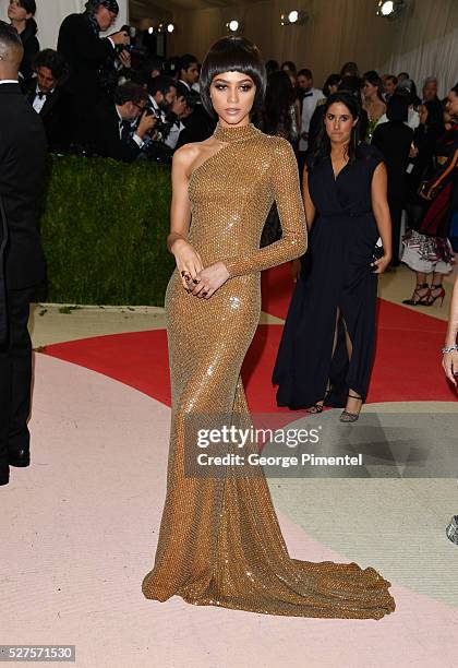 Zendaya attends the 'Manus x Machina: Fashion in an Age of Technology' Costume Institute Gala at the Metropolitan Museum of Art on May 2, 2016 in New...