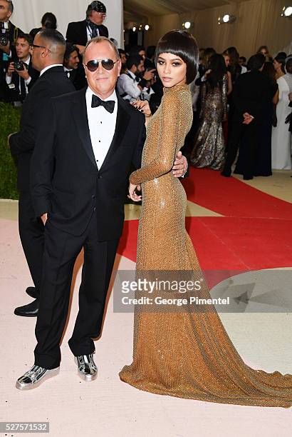 Zendaya and Michael Kors attend the 'Manus x Machina: Fashion in an Age of Technology' Costume Institute Gala at the Metropolitan Museum of Art on...