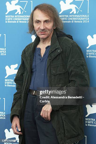 Benoit Delepine, Gustave Kervern and Michel Houellebecq attend the photocall of movie Near Death Experience.