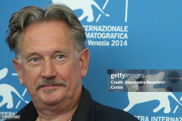 Benoit Delepine, Gustave Kervern and Michel Houellebecq attend the photocall of movie Near Death Experience.