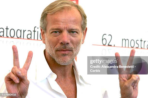 French actor Pascal Greggory attends a photocall for director Patrice Chereau's latest movie "Gabrielle", which is showing at the Venice Film...