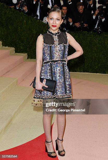 Tavi Gevinson attends the 'Manus x Machina: Fashion in an Age of Technology' Costume Institute Gala at the Metropolitan Museum of Art on May 2, 2016...