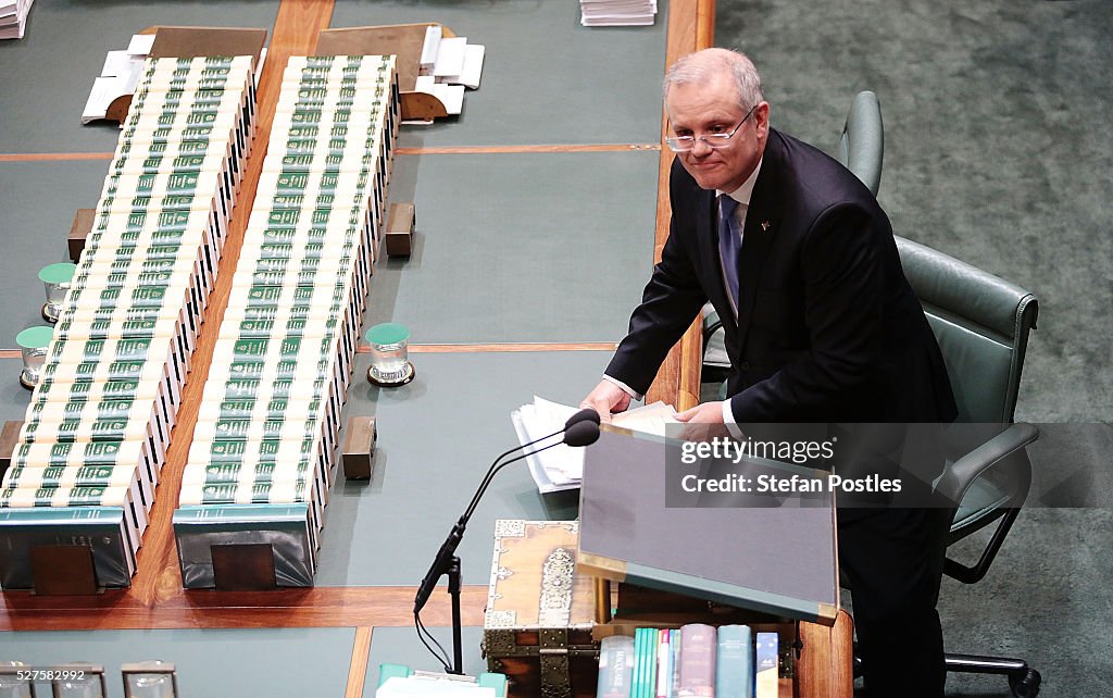 Australian Federal Budget Delivered In Canberra