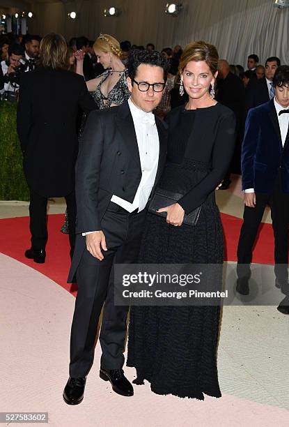 Abrams and Katie McGrath attend the 'Manus x Machina: Fashion in an Age of Technology' Costume Institute Gala at the Metropolitan Museum of Art on...