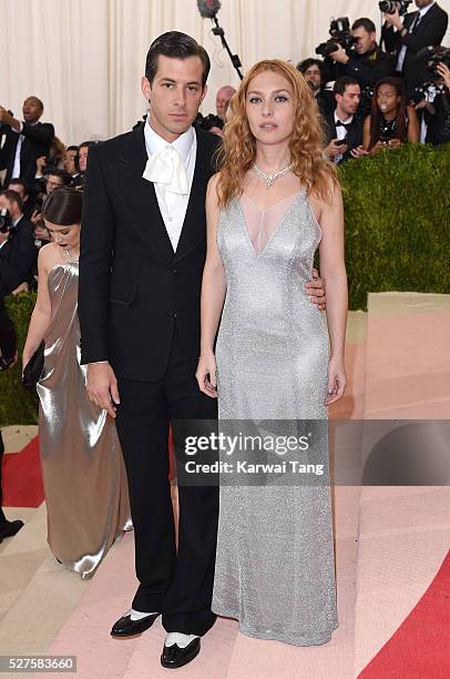 Mark Ronson and Josephine de La Baume arrive for the "Manus x Machina: Fashion In An Age Of Technology" Costume Institute Gala at Metropolitan Museum...